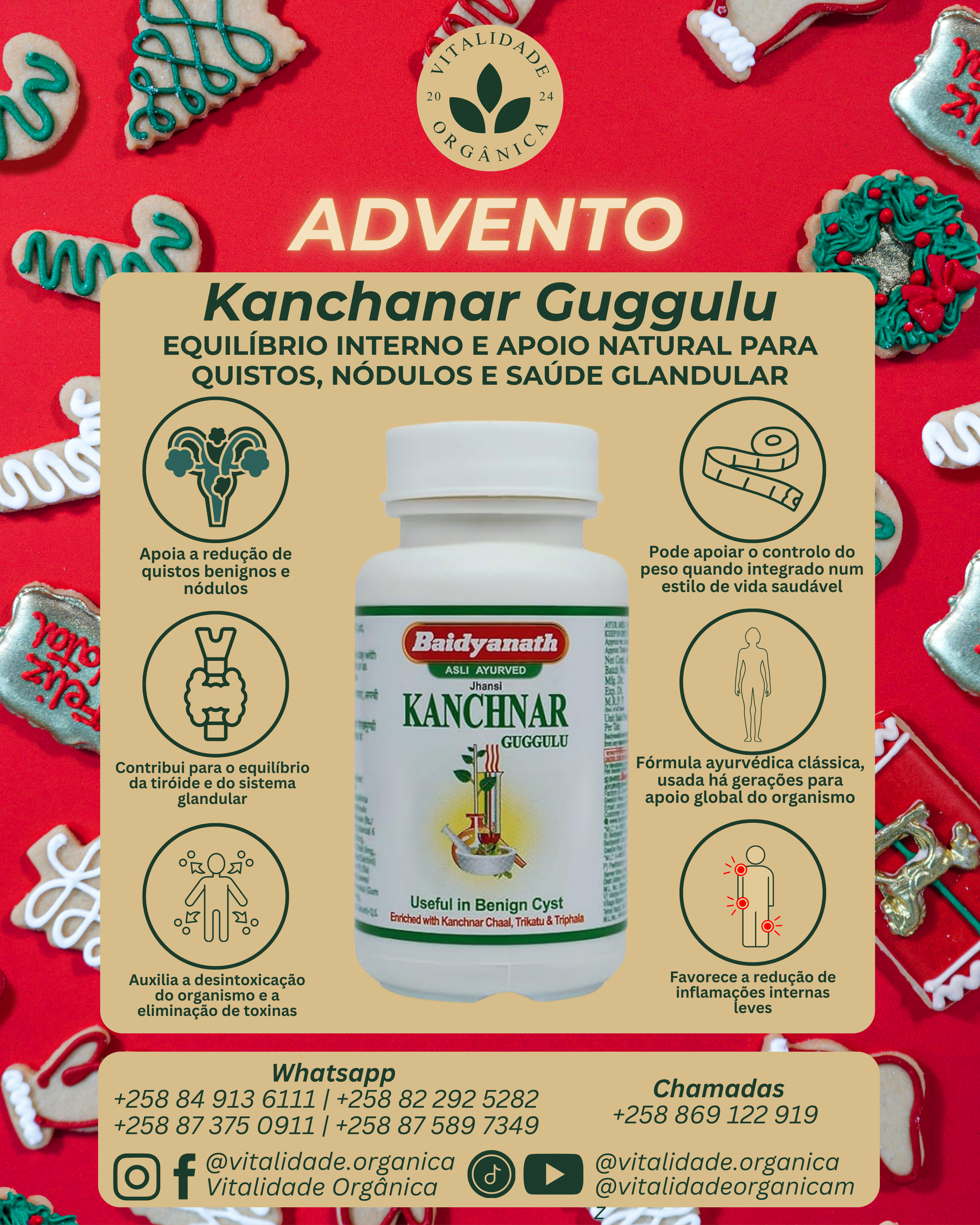 Kanchanar Guggulu 60 comprimidos - Baidyanath