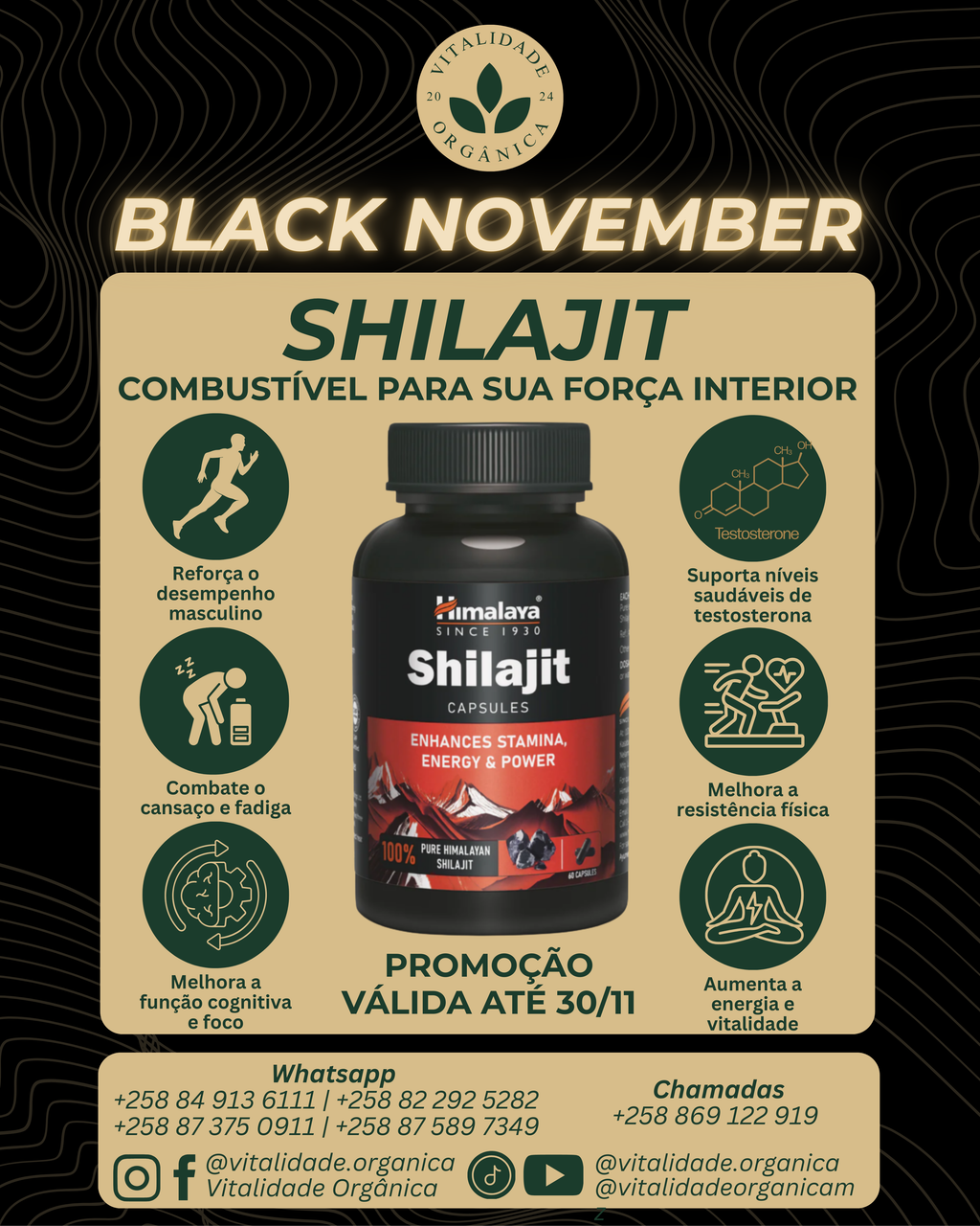 Shilajit 60 cápsulas - Himalaya