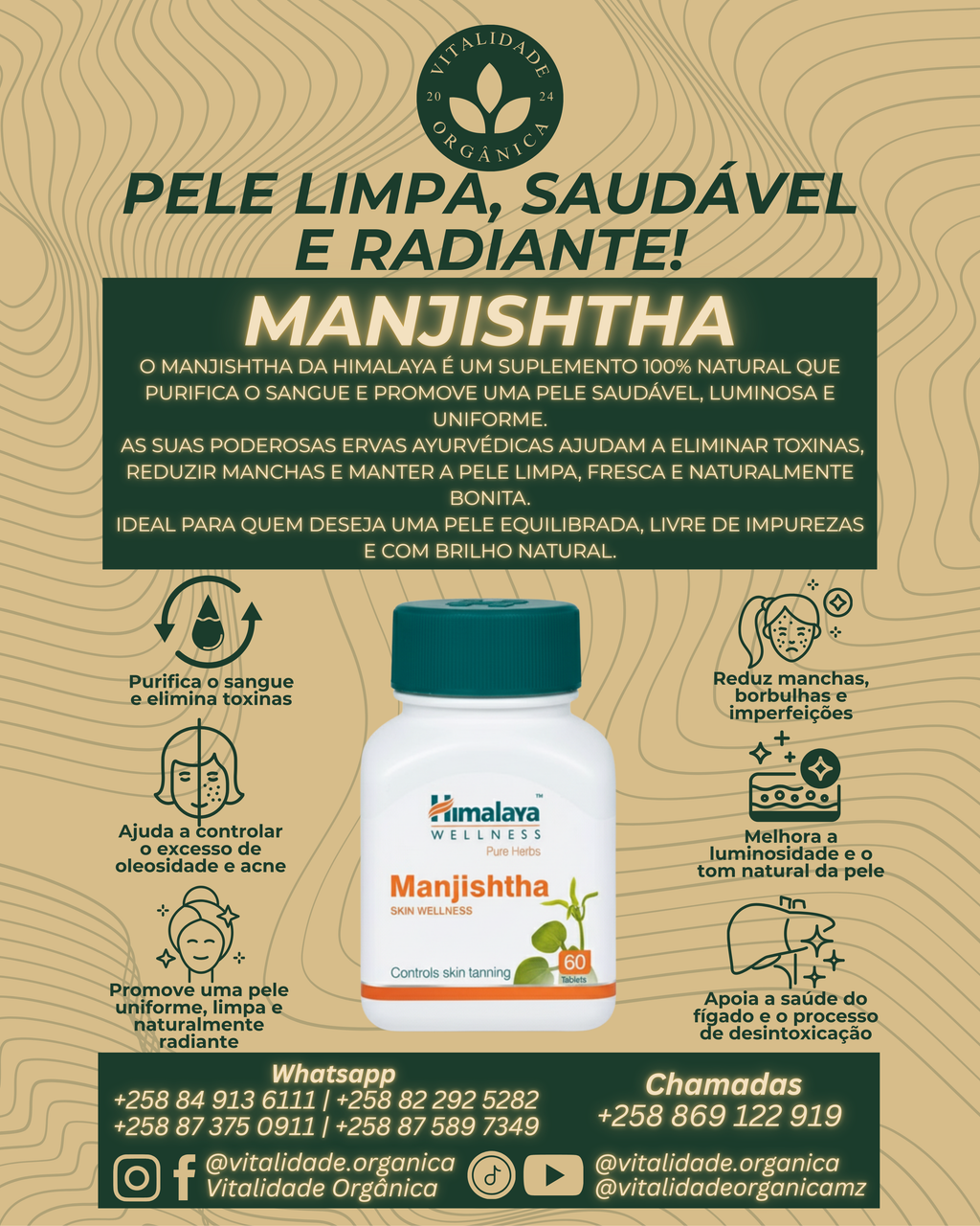 Manjishtha 60 comprimidos - Himalaya