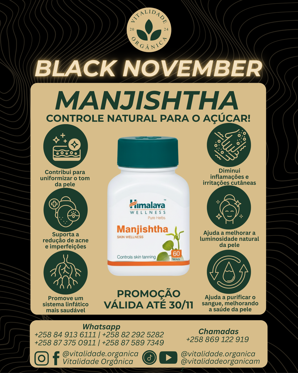 Manjishtha 60 comprimidos - Himalaya
