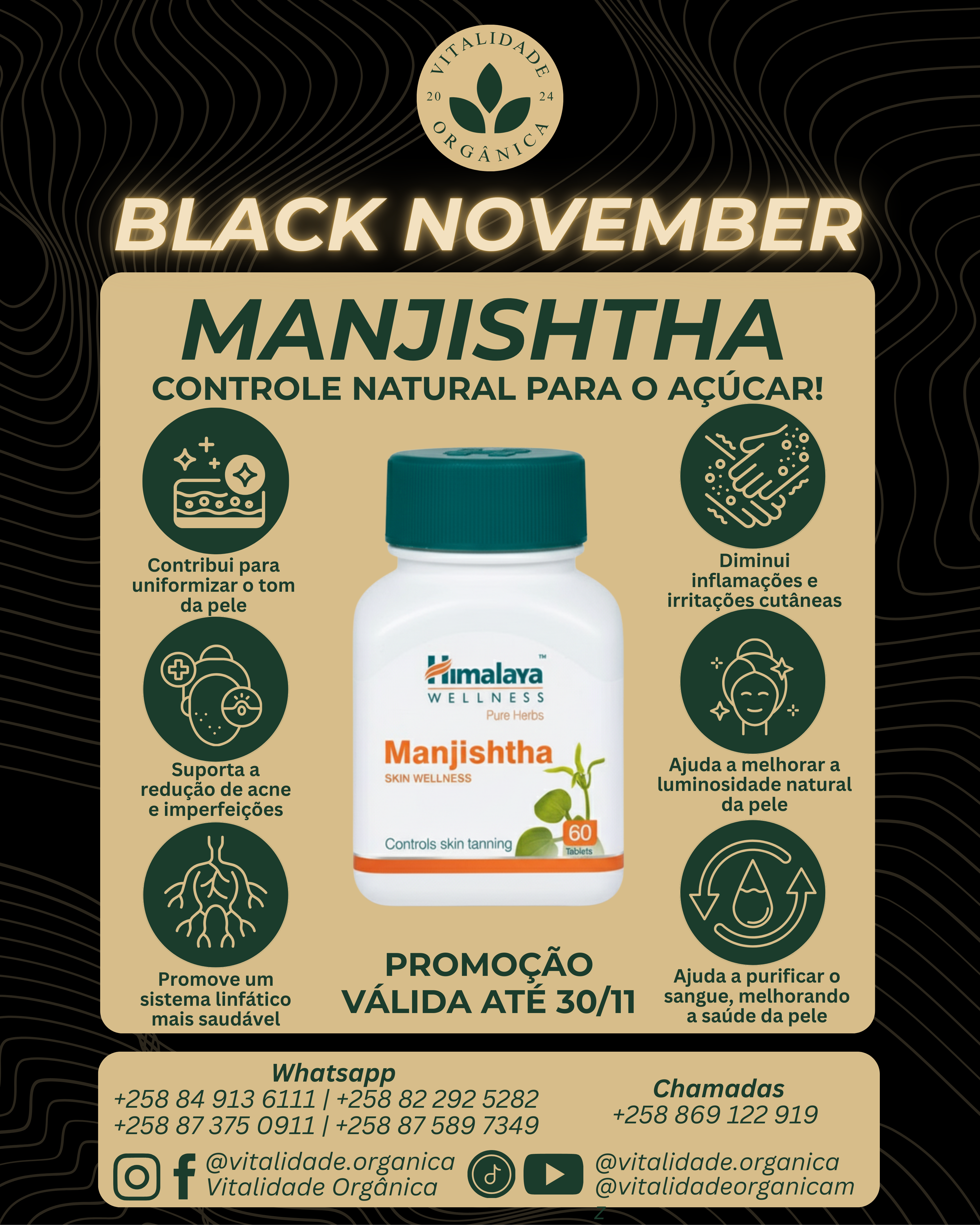 Manjishtha 60 comprimidos - Himalaya