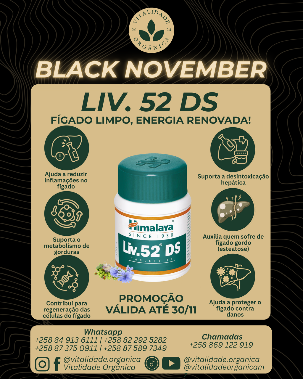 Liv. 52 Ds 60 comprimidos - Himalaya