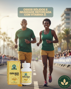 Ômega 3 - Óleo de fígado de bacalhão com vitamina A & D3 - 60 Softgels - Go Earth