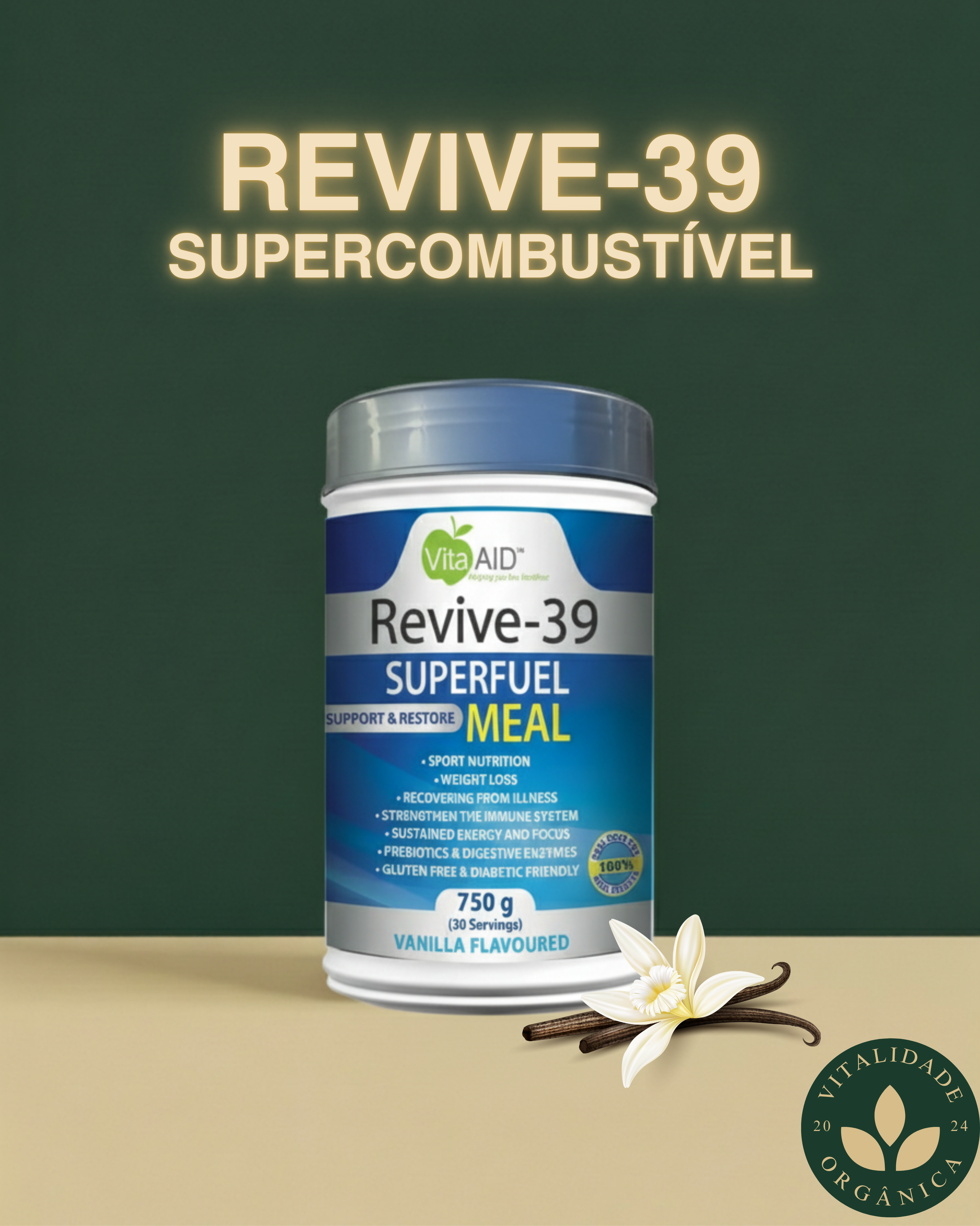 Revive-39 Supercombustível 750g  - VitaAid